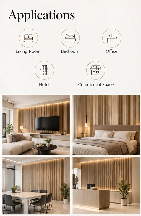 Wood-Grain Wave Wall Panel price